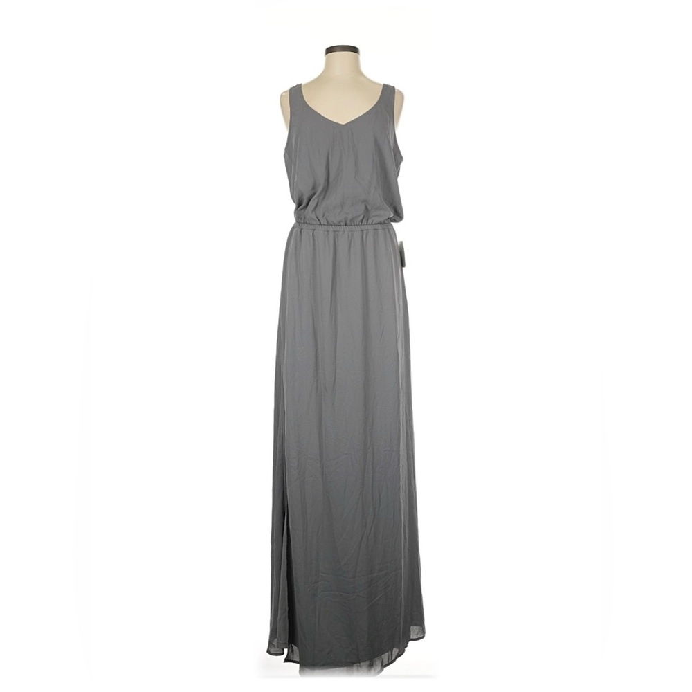 NWT Elegant Gray Maxi Dress